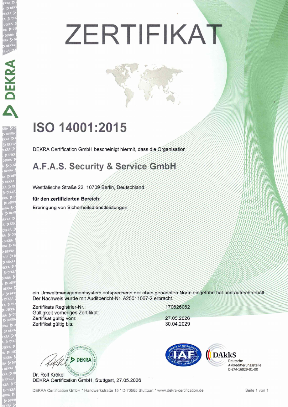 ISO 14001:2015, Originaldokument, Seite 1 von 1