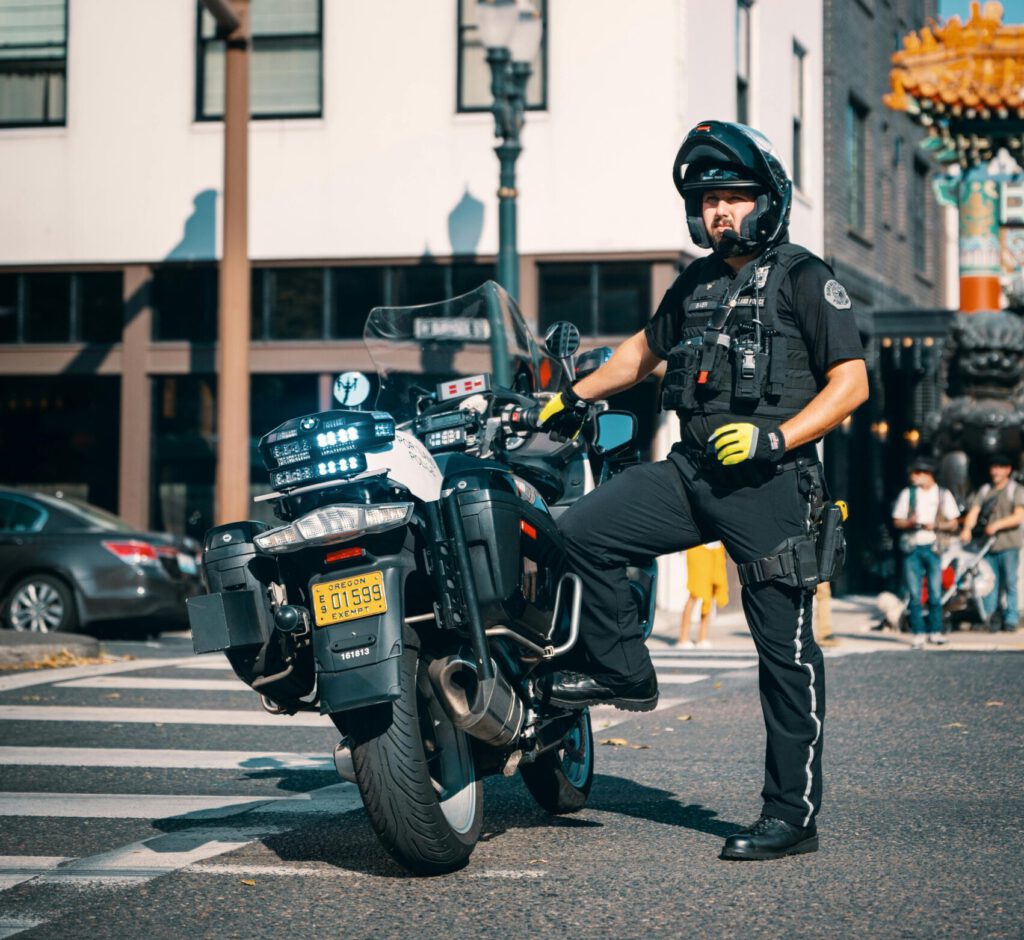 Motorradstreife